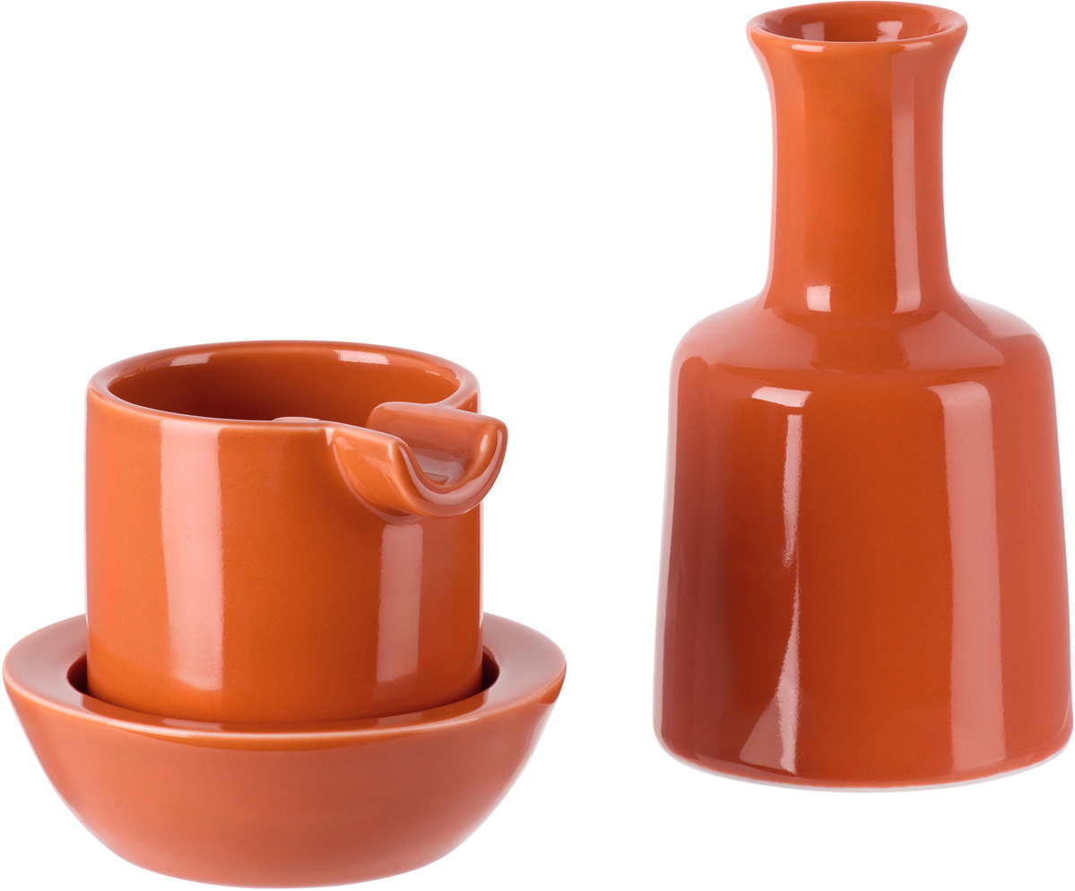 Houseplant Orange 'By Seth' Ashtray Set