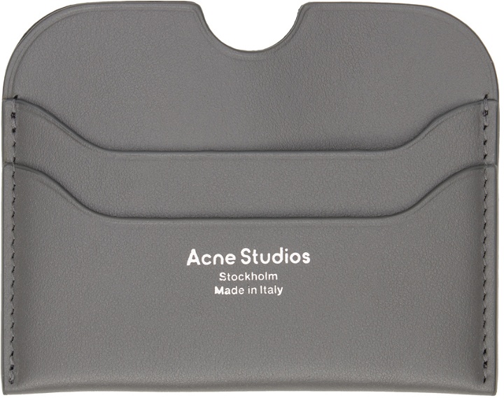 Photo: Acne Studios Gray Logo Card Holder