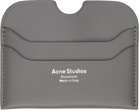 Acne Studios Gray Logo Card Holder