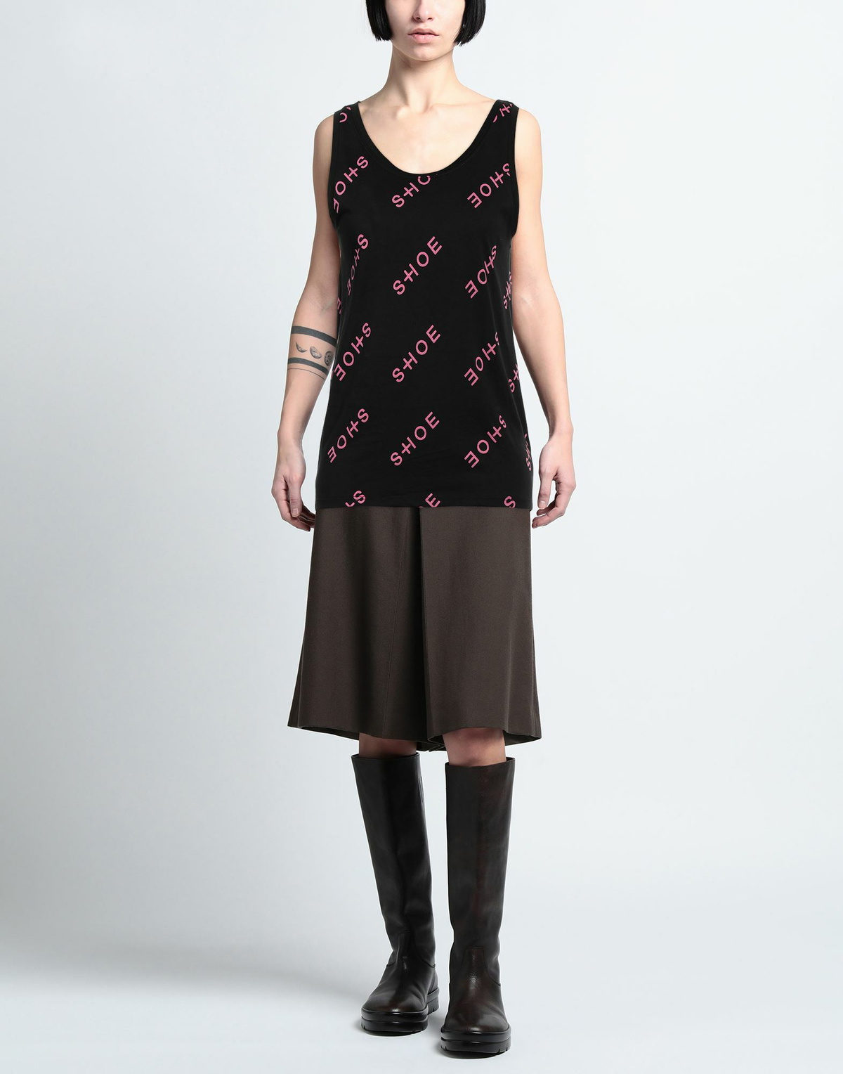 Shoe Womens Tank top in Black
