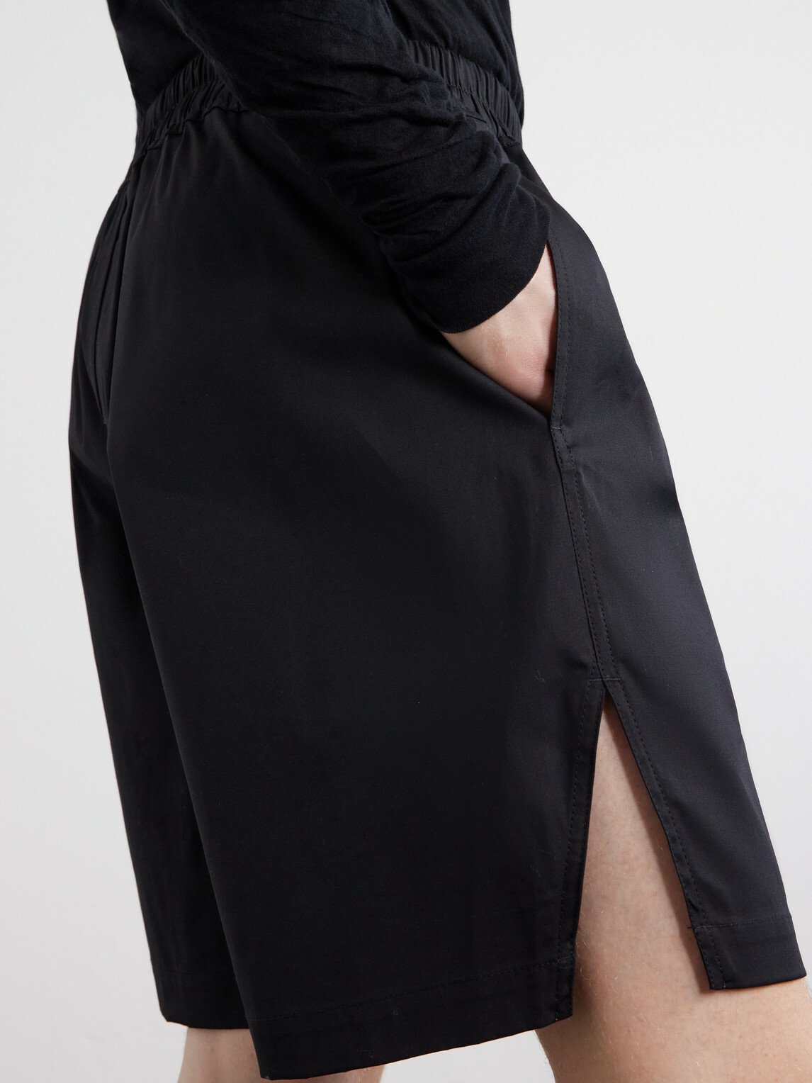Rick Owens - Boxer Straight-Leg Cotton-Blend Canvas Drawstring Shorts - Black