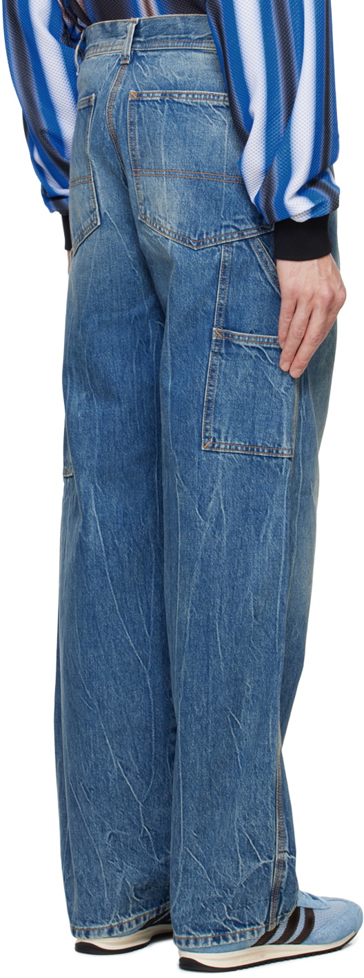 le PÈRE Blue Straight Jeans