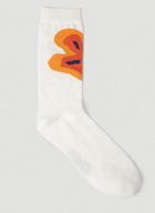 Jacquemus - Les Chaussetes Fleur Socks in White
