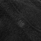 AMI Quarter Zip Patch Logo Wool Sweat