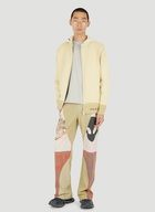 Patchwork T-Shirt Track Pants in Beige