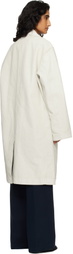 A.P.C. Off-White Coated Canvas Coat