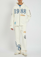 Honor The Gift 1988 Embroidered Hooded Cotton Sweatshirt White
