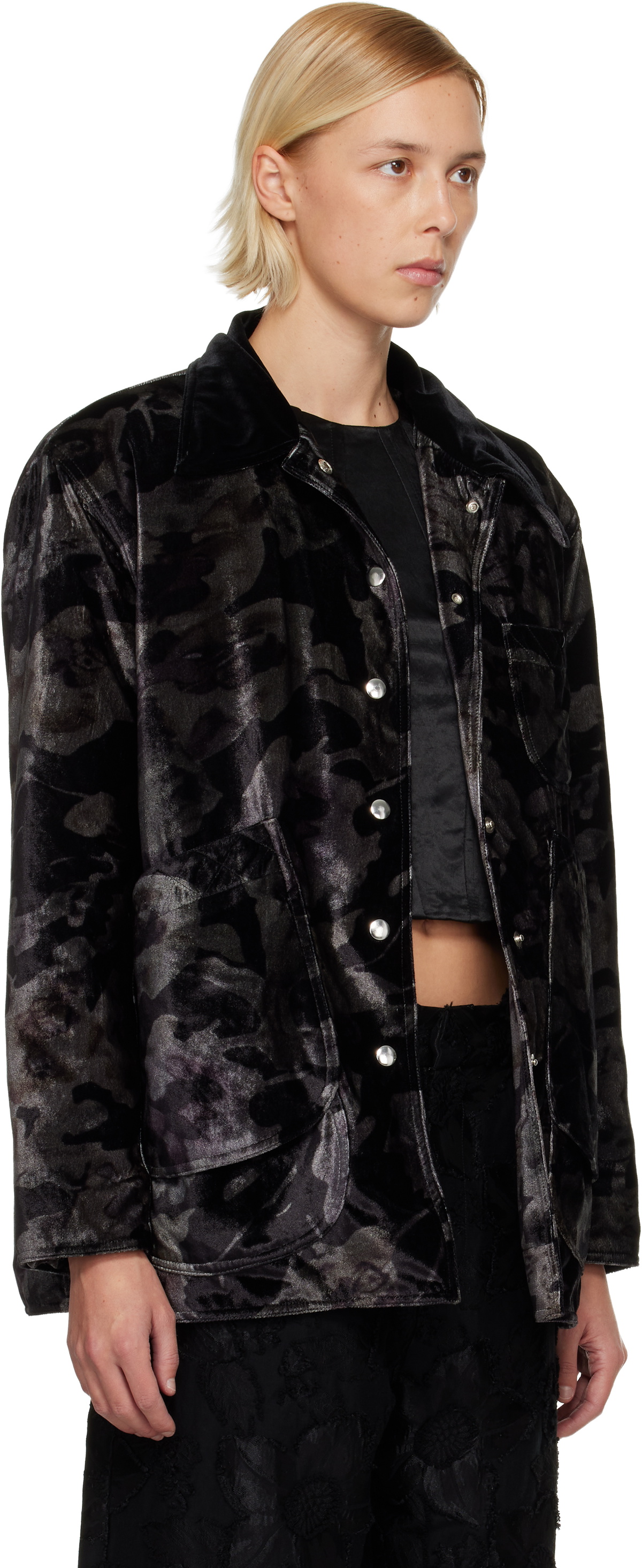 Collina Strada Black & Gray Stable Jacket
