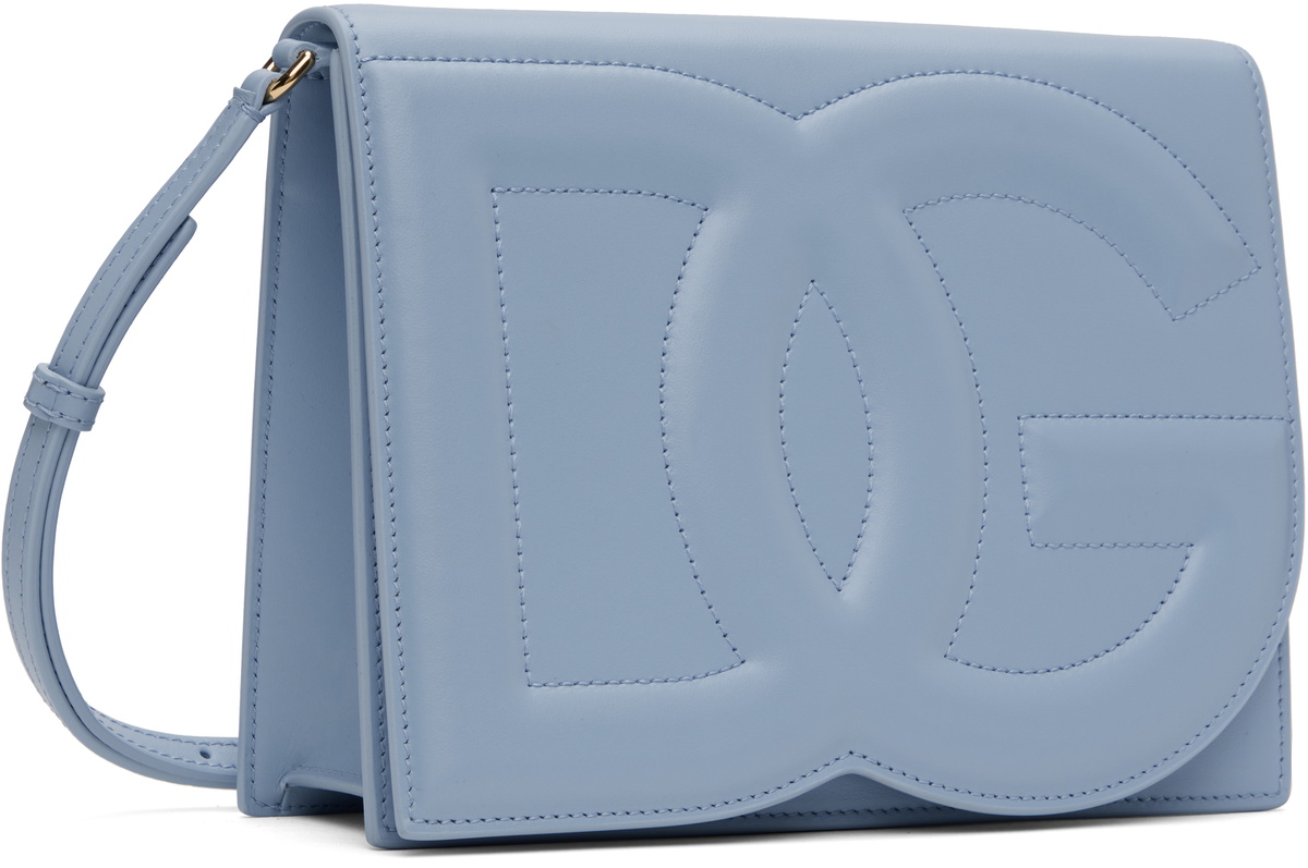 Dolce&Gabbana Blue 'DG' Logo Crossbody Bag