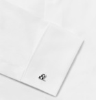 Paul Smith - Checked Flag Silver-Tone and Enamel Cufflinks - Men - Silver