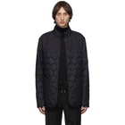 Z Zegna Reversible Black Quilted Jacket