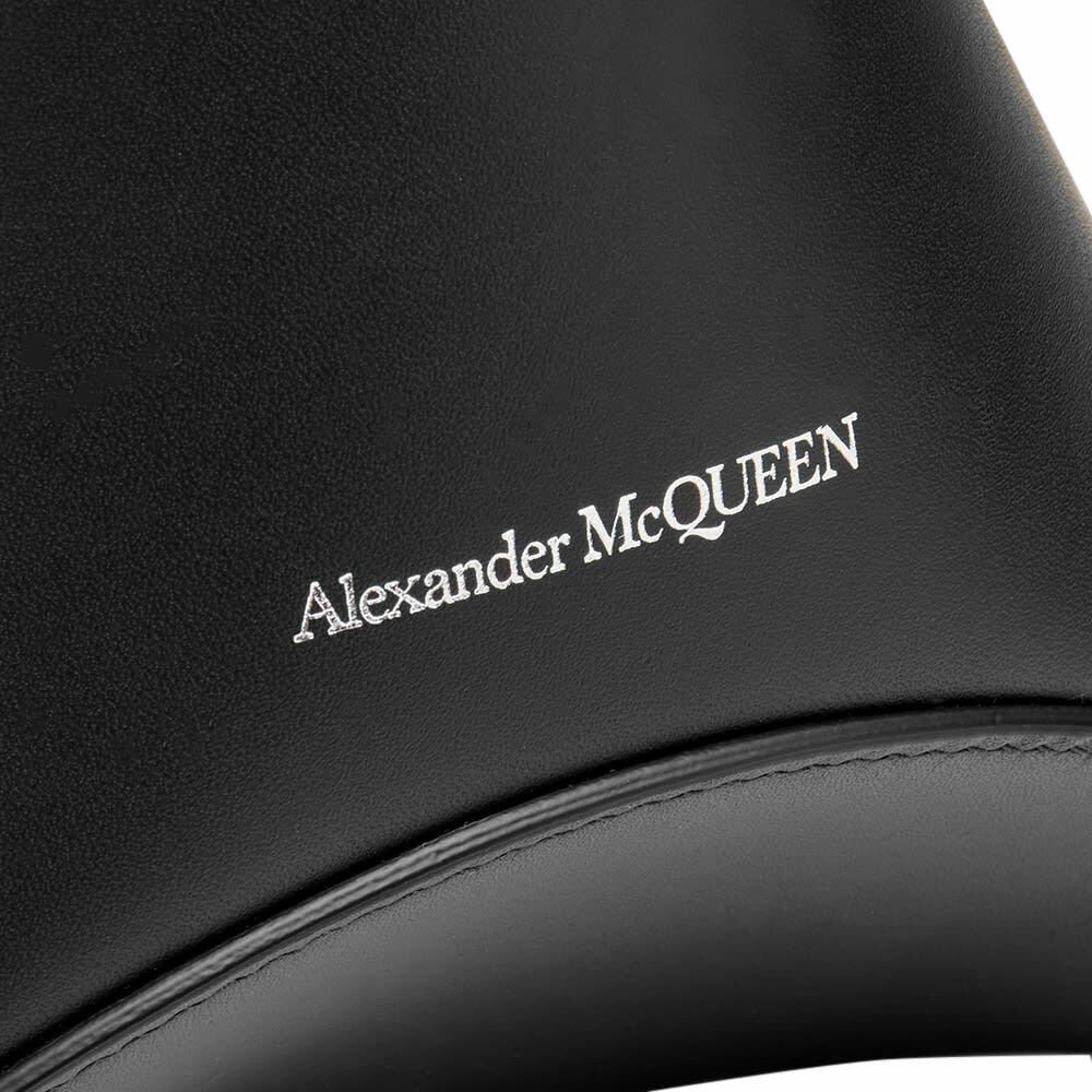 Alexander McQueen ポーチ NEW $530 ALEXANDER MCQUEEN Black Leather Croc Embossed SKULL