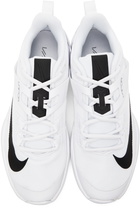 Nike White & Black NikeCourt Vapor Lite Sneakers