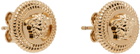 Versace Gold Medusa Biggie Small Stud Earrings