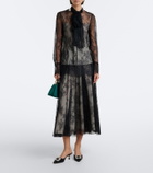 Erdem Bloom Mini satin top-handle bag