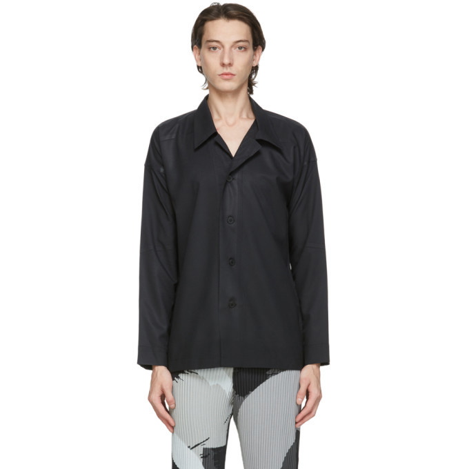 Photo: Homme Plisse Issey Miyake Black Press Shirt