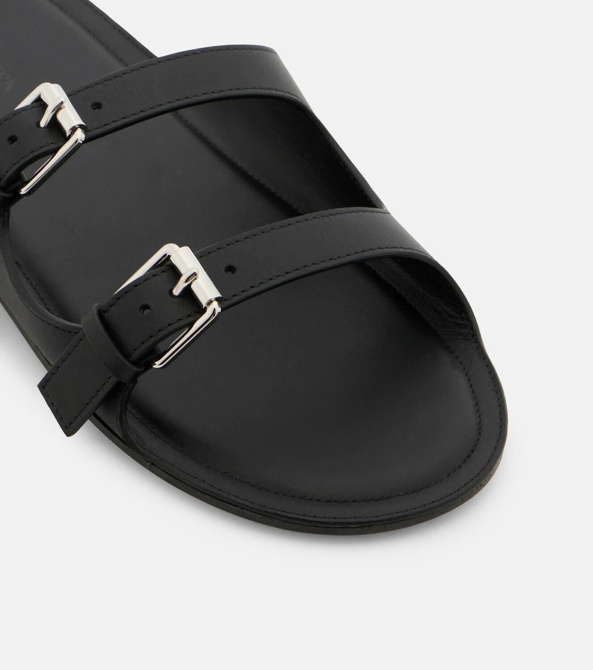 Christen Double Belt leather sandals