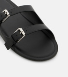 Christen Double Belt leather sandals
