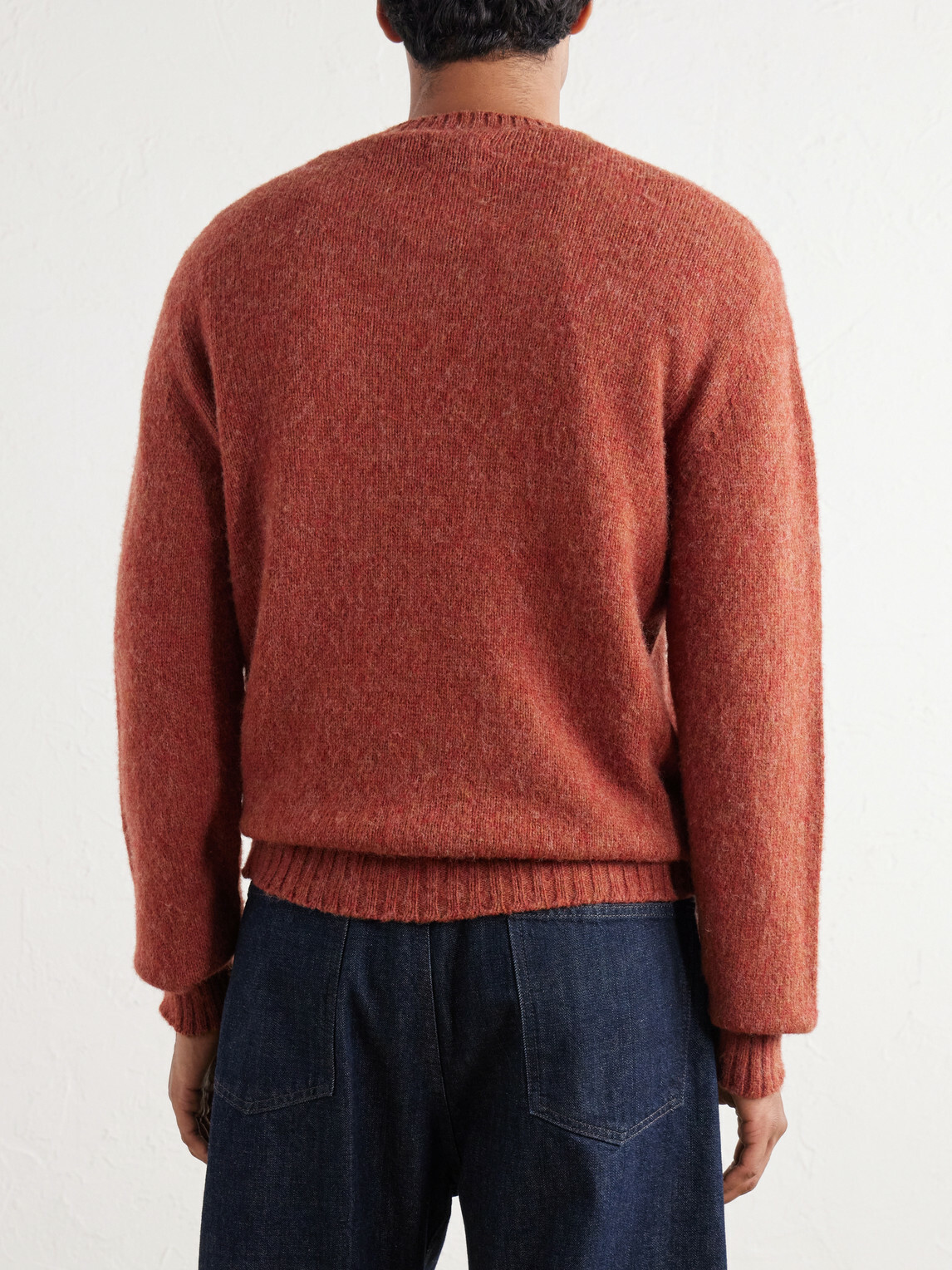 De Bonne Facture - Brushed Merino Wool Sweater - Red