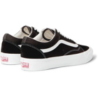 Vans - OG Old Skool LX Leather-Trimmed Canvas and Suede Sneakers - Black