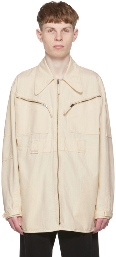 Photo: Maison Margiela Off-White Cotton Jacket