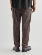 CAYL - Straight-Leg Belted Stretch-Nylon Trousers - Brown