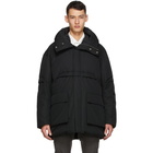 Cornerstone Black Down Hooded Jacket