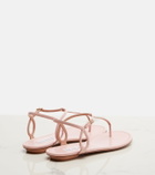 Aquazzura Almost Bare leather thong sandals