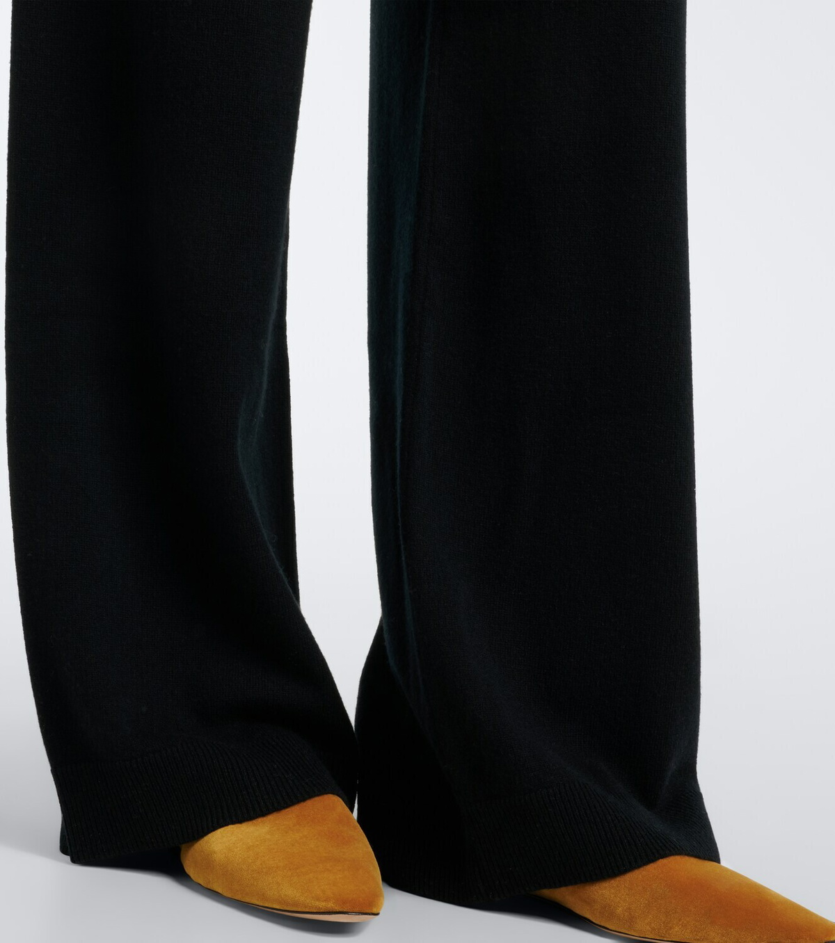 Jardin des Orangers Virgin wool and cashmere wide-leg pants