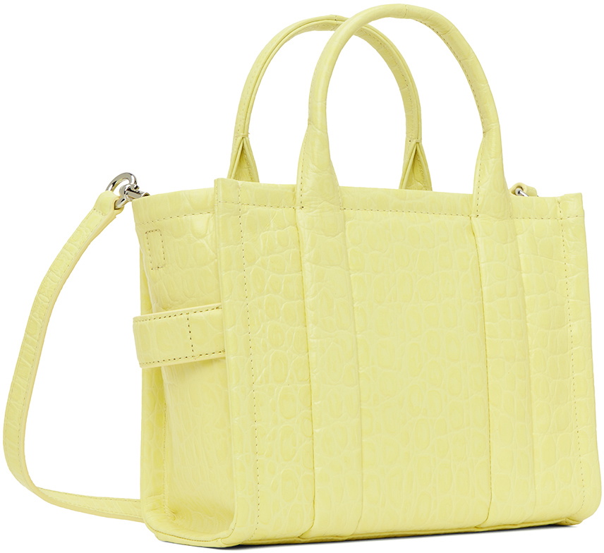 Marc Jacobs Yellow 'The Croc-Embossed Small' Tote