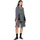UNDERCOVER Gray UP2F1505 Long Panel Shorts
