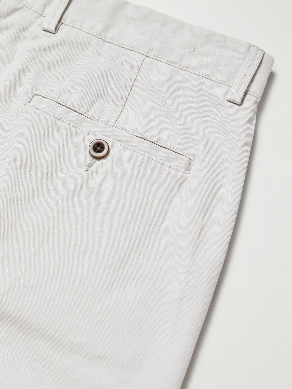 Sid Mashburn - Field Straight-Leg Garment-Dyed Cotton-Twill Trousers - Neutrals
