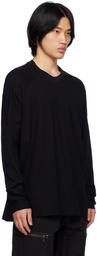 Julius Black Paneled Long Sleeve T-Shirt