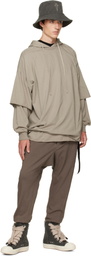 Rick Owens DRKSHDW Brown Tower Prisoner Drawstring Sweatpants