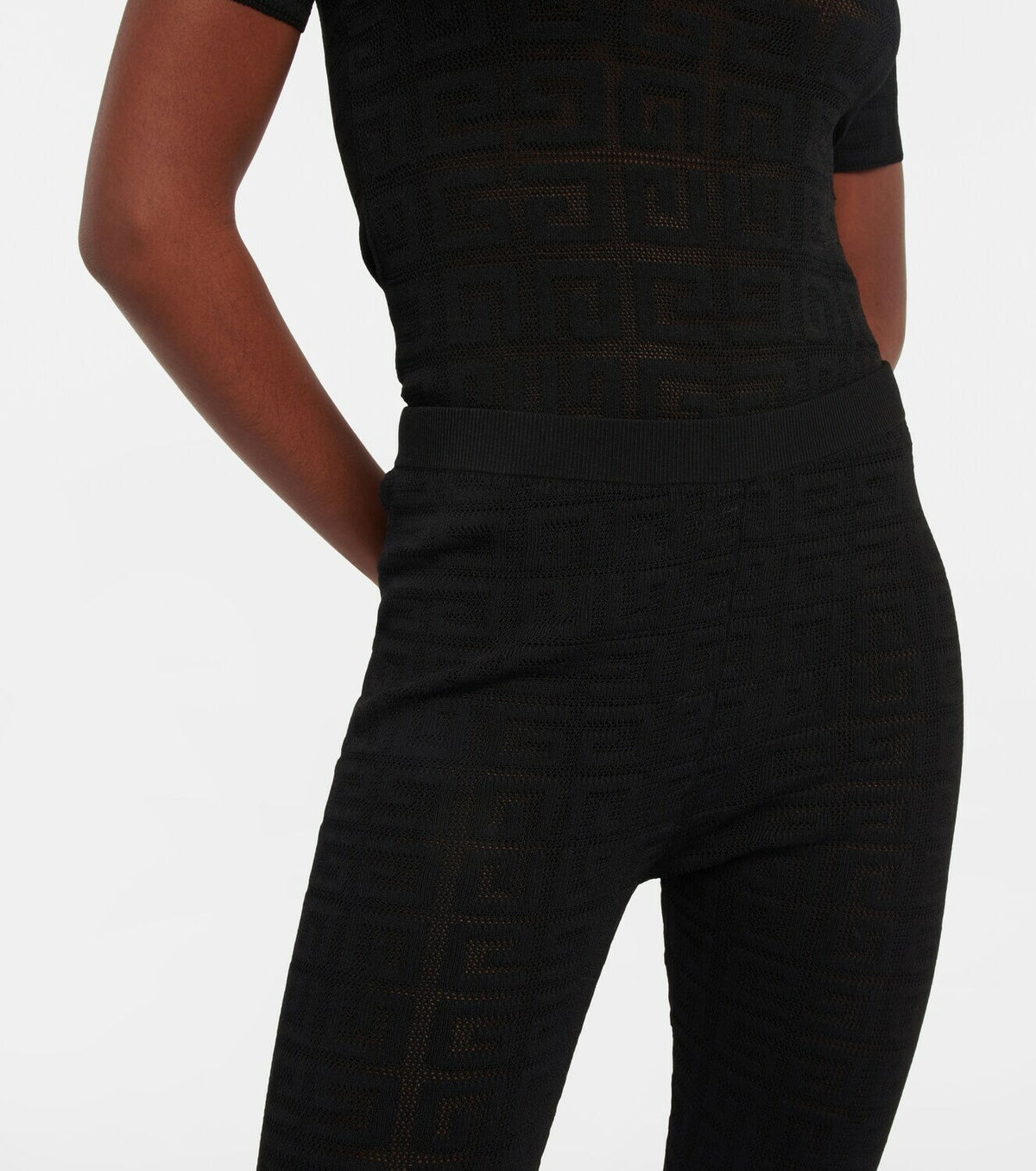 Givenchy - Logo jacquard leggings
