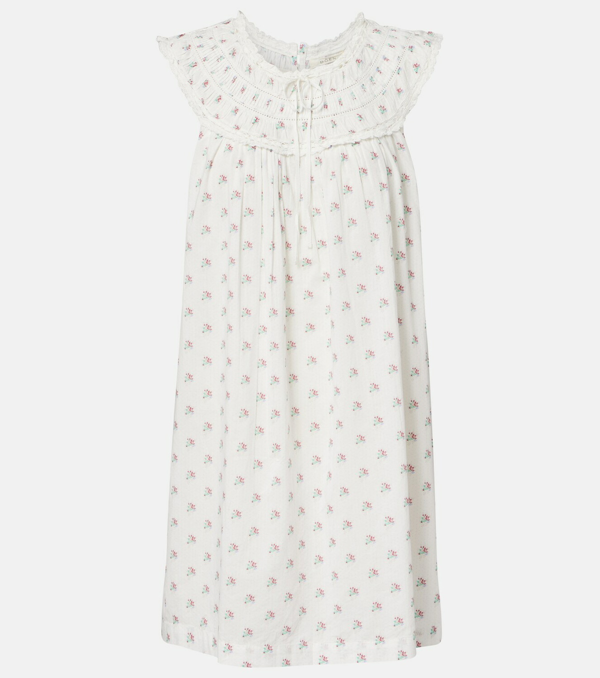 Dôen Verity floral embroidered cotton minidress