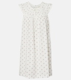 Dôen Verity floral embroidered cotton minidress