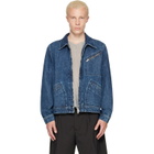 Kenzo Navy Kenzo Paris 'KENZO Signature' Utility Denim Jacket