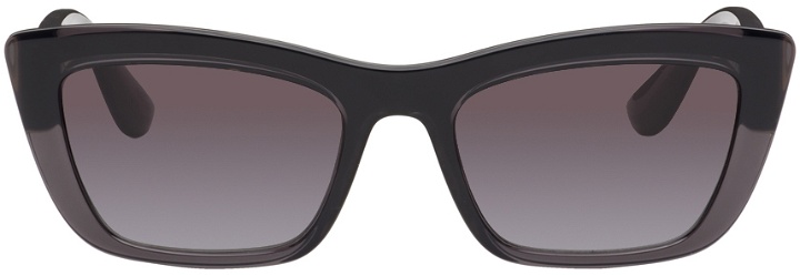 Photo: Dolce & Gabbana Gray Step Injection Sunglasses