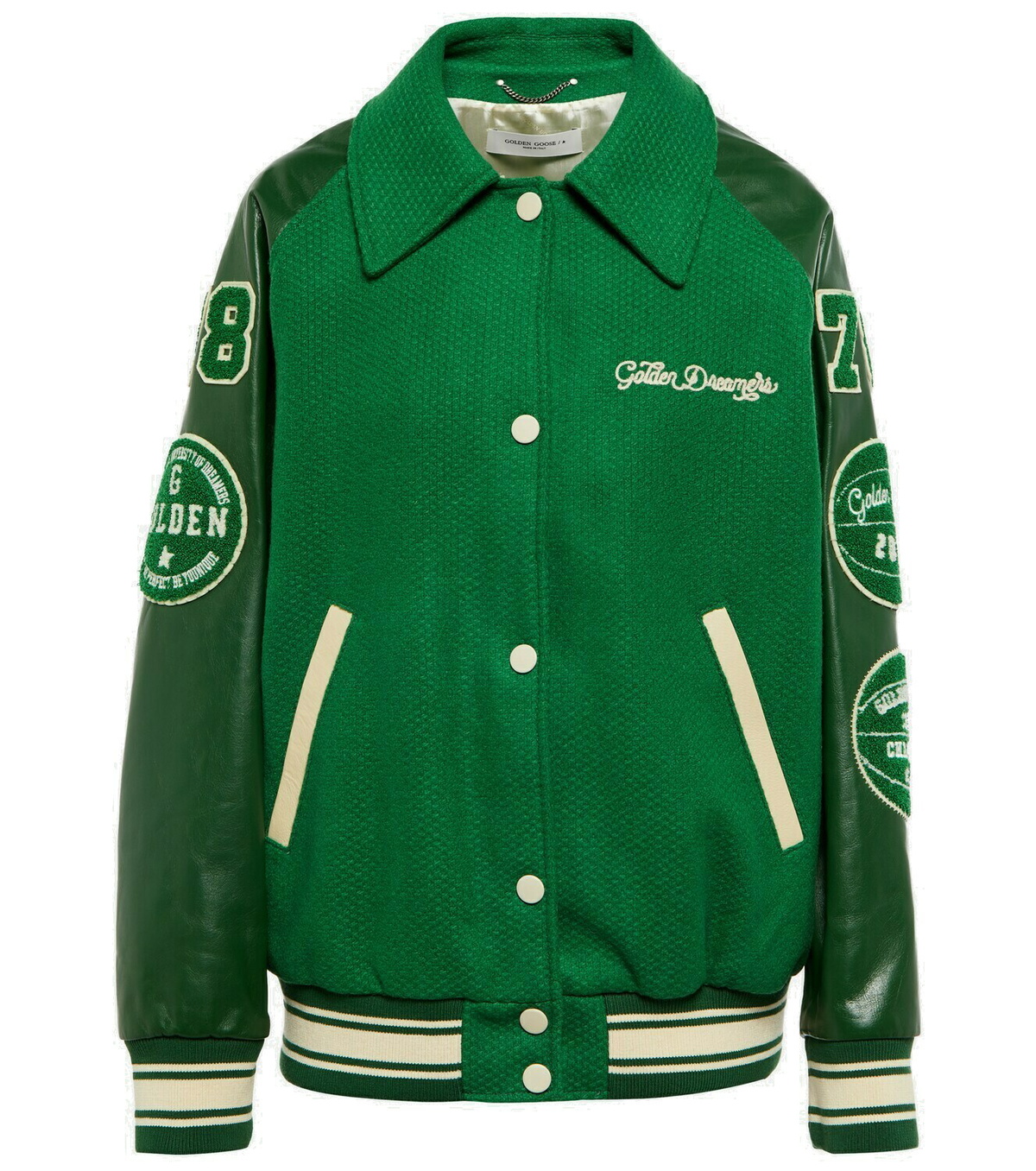 【送料&関税込】Golden Goose Varsity Marjory Dress Golden Goose Varsity Marjory Mini Dress | Neutrals | FARFETCH JO