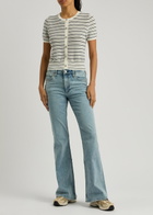 Rag & Bone Dina Striped Cotton-blend Cardigan Stripe