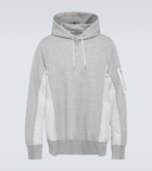 Sacai Cotton-blend hoodie