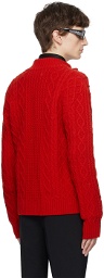 Ernest W. Baker Red Zip Sweater
