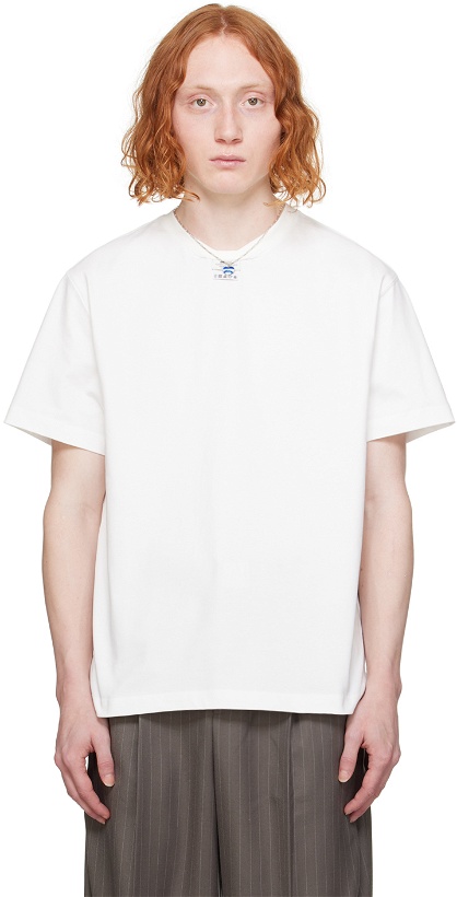 Photo: ADER error White Langle T-Shirt