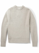 John Elliott - Capri Ribbed Wool and Cashmere-Blend Sweater - Neutrals