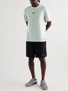 Nike Training - Logo-Print Dri-FIT Mesh Training Top - Gray