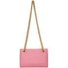 Dolce and Gabbana Pink Mini Devotion Chain Wallet Bag