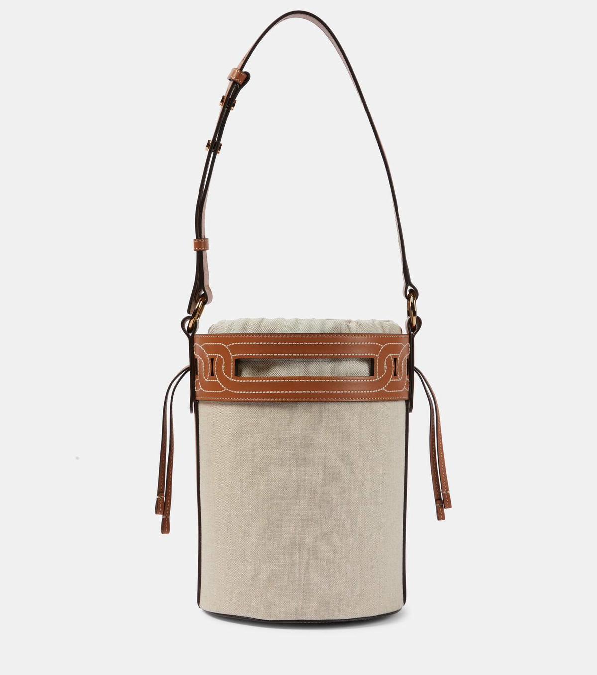 Tod's Kate Small canvas and leather bucket bag Tod's