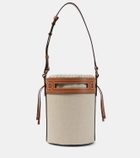 Tod's Kate Small canvas and leather bucket bag