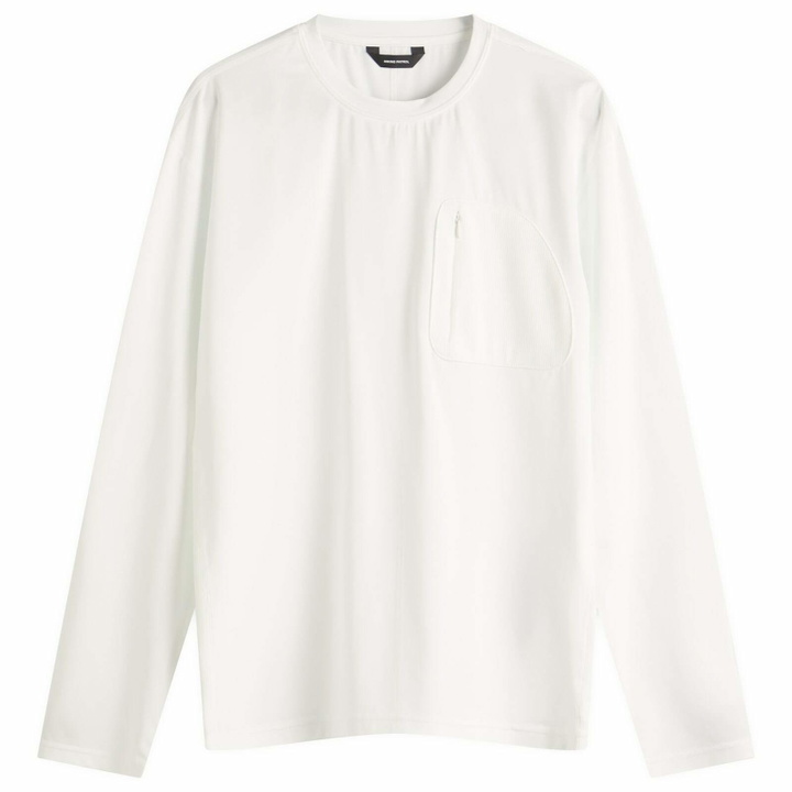Photo: Hiking Patrol Men's Long Sleeve T-Shirt in White